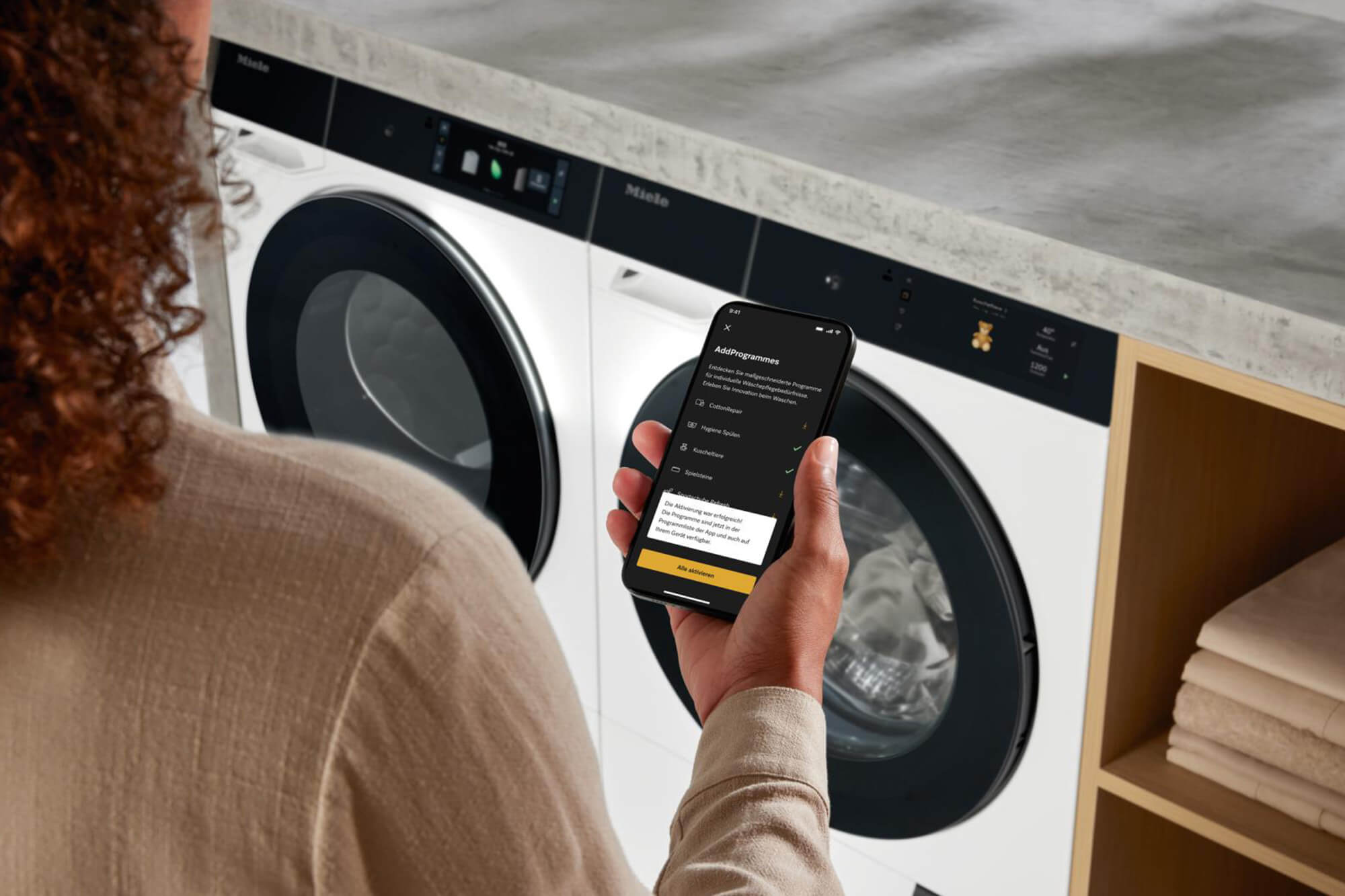 Siemens smarte Steuerung Waschmaschine